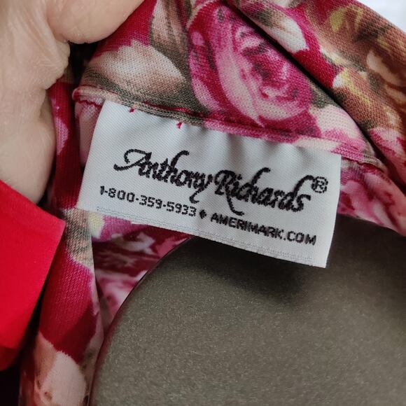 Anthony Richards Vintage Floral Fit & Flare Button Down Midi Shirt Dress Size 6P - Picture 6 of 11